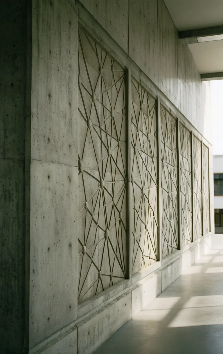 Brutalist architectural detail
